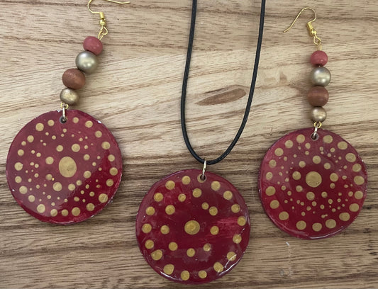 Crimson Mandala Set